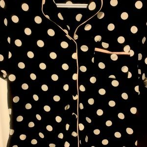Polka dot pjs with short